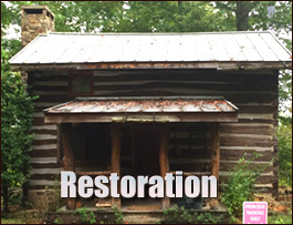 Historic Log Cabin Restoration  Woodland, Alabama